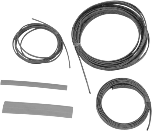 Baron Custom Accessories - Baron Custom Accessories Cable, Hose and Wire Chrome Dress-Up Kit - Black - BA-8200B