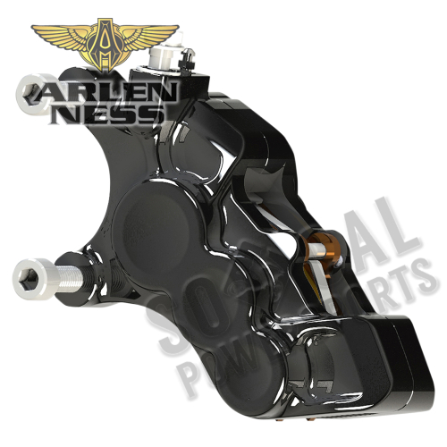 Arlen Ness - Arlen Ness 6-Piston Differential Bore Front Brake Caliper for 11.8in. Rotors - Left Side - Black - 02-215