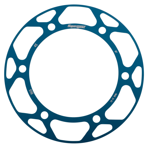 Supersprox - Supersprox Edge Disc Insert - 45T Rear Sprocket - Blue - RACD-865-45-BLU