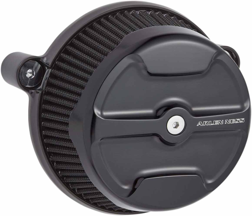 Arlen Ness - Arlen Ness Big Sucker Stage I Air Filter Kit - Black Knuckle - Red Filter - 18-342
