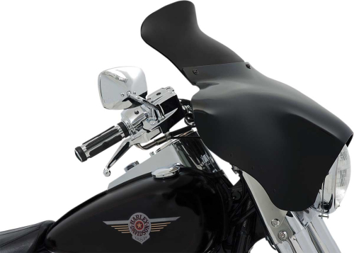 Memphis Shades - Memphis Shades Spoiler Windshield for Memphis Shades Batwing Fairings - 9in. - Dark Black Smoke - MEP84210