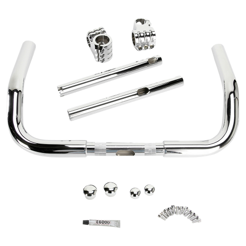 Klock Werks - Klock Werks Klip Hanger Handlebar - 10in. - Chrome/Chrome - KWH-01-8015-C