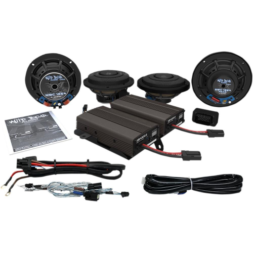Wild Boar Audio - Wild Boar Audio Front/Rear Speaker Kit with 600-watt Amp - WBA ULTRA KT SE