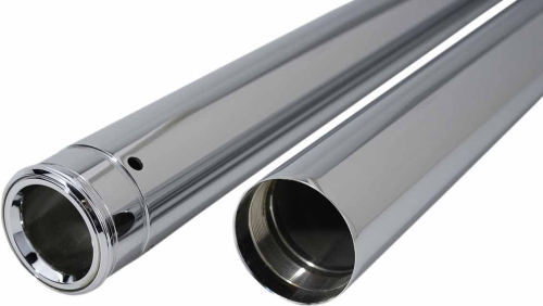 Custom Cycle - Custom Cycle 39mm Show Chrome Fork Tubes - 24.25in. - T1345