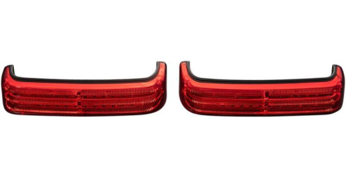 Custom Dynamics - Custom Dynamics Probeam Saddlebag Lights - Black/Red Lens - PB-SM-HD-BR