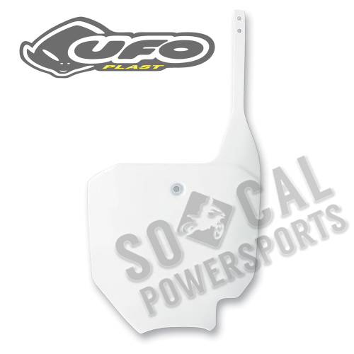 UFO Plastics - UFO Plastics Front Number Plate - White - HO03624041
