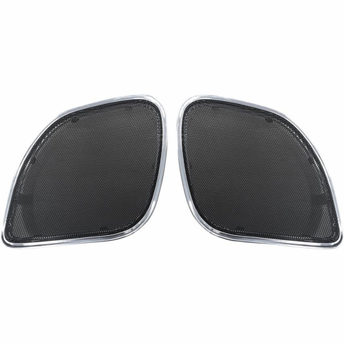 Hogtunes - Hogtunes Chrome Trim Front Speaker Grilles - RG RM GRILL-C