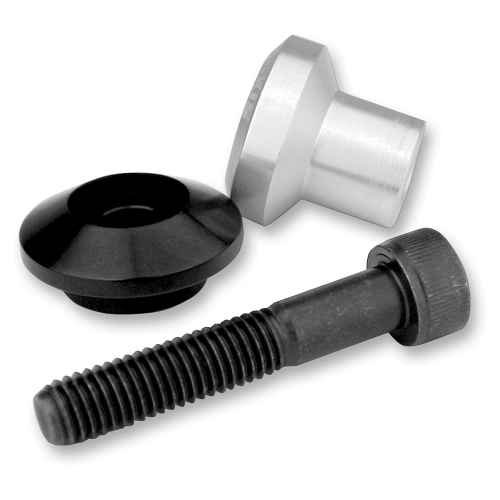 Driven Racing - Driven Racing 10mm Swingarm D Axis Spools - Black/Silver - DXS-10.1 SL