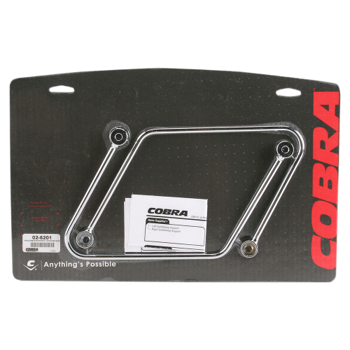 Cobra - Cobra Saddlebag Supports - Chrome - 02-6201