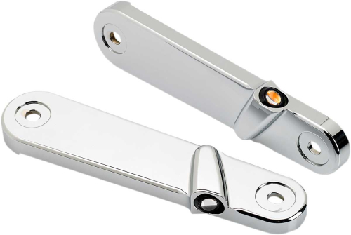 Joker Machine - Joker Machine Smooth Streamliner Front LED Turn Signals - Chrome - 05-211-3