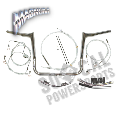 Magnum - Magnum 1-1/4in. Viking Bagger Handlebar Kit - 14in. - Chrome - 38831-414