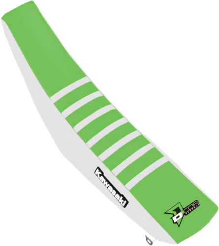 DCOR - DCOR Factory Reinforced Seat Cover - White/Green/White Ribs - 30-20-475