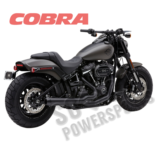Cobra - Cobra El Diablo 4in. 2-Into-1 Exhaust System - Black - 6474B