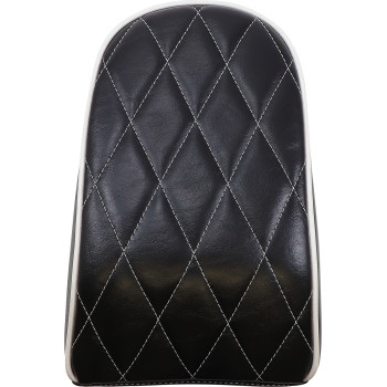 Le Pera - Le Pera Bare Bones Pillion Pad - White Diamond Stitch - LYO-007PDMWTP