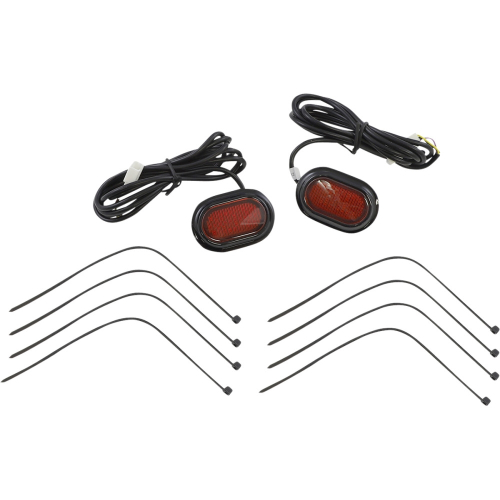 Custom Dynamics - Custom Dynamics Plugz Antenna Grommet Lights - Red Lens, Gloss Black Trim - CD-PLUG-RB