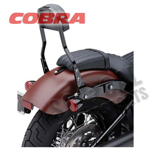 Cobra - Cobra Short Detachable Backrest - Black - 602-2049B