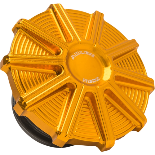 Arlen Ness - Arlen Ness Vented Gas Cap - 10-Gauge - Gold Anodized - 701-004