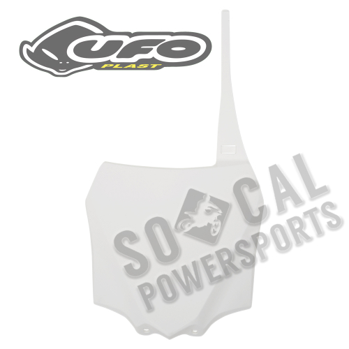 UFO Plastics - UFO Plastics Front Number Plate - White - KA04730-047
