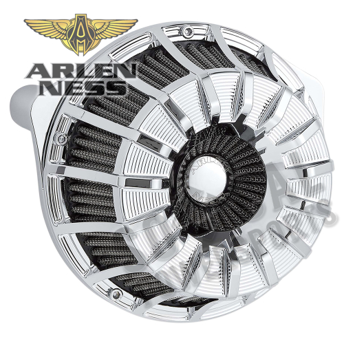 Arlen Ness - Arlen Ness Inverted Series Air Cleaner Kit - 15-Spoke - Chrome - 18-990