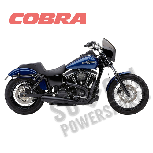 Cobra - Cobra El Diablo 3.5in. 2-Into-1 Exhaust System - Black - 6496B