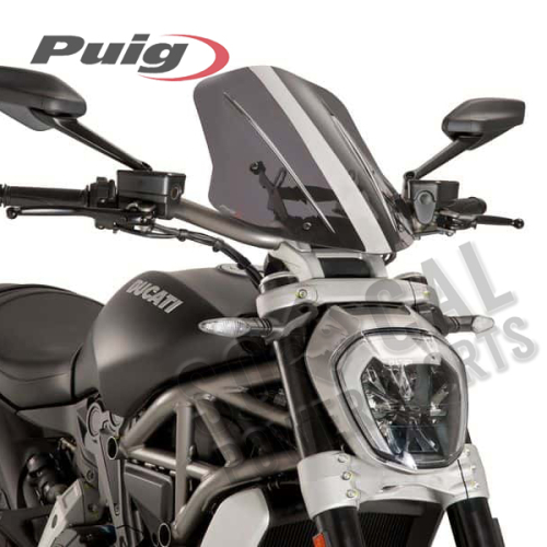 PUIG - PUIG Naked New Generation Touring Windscreen - Smoke - 8922H
