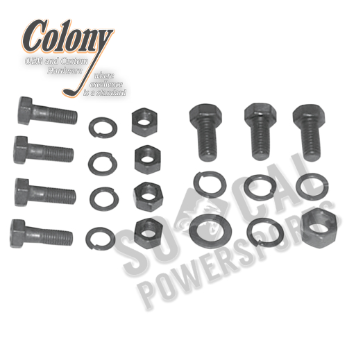 Colony - Colony Jiffy Stand and Foot Clutch Lever Bracket Mounting Kit - Parkerized - 9619-18