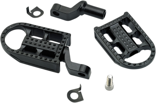 Biltwell Inc. - Biltwell Inc. Mushman Footpegs - Black Electroplated - 7002-201-02