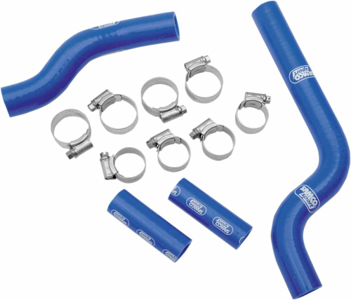 Moose Racing - Moose Racing Radiator Hose/Clamp Kit - Blue - MBU-YAM-24-BL