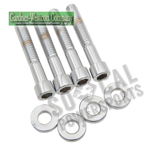 Gardner-Westcott - Gardner-Westcott Chrome Caliper Mounting Bolt Kit - P-74-43
