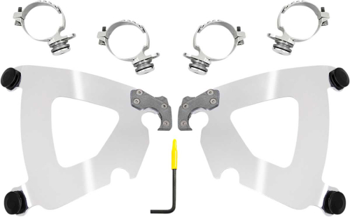 Memphis Shades - Memphis Shades Plate for Road Warrior Fairing - Black - MEB2059