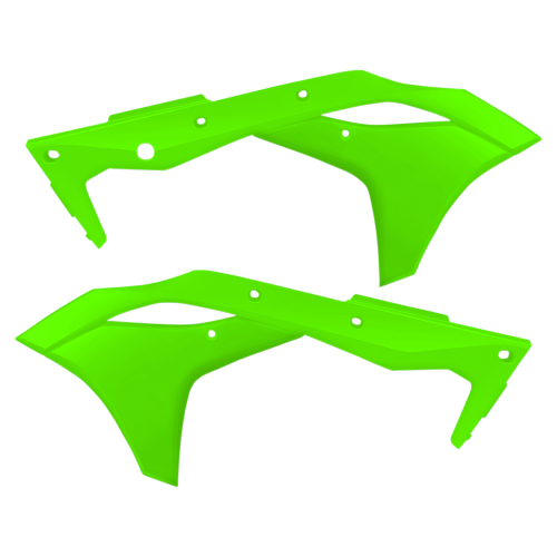 Acerbis - Acerbis Radiator Shrouds - Flo Green - 2630610235
