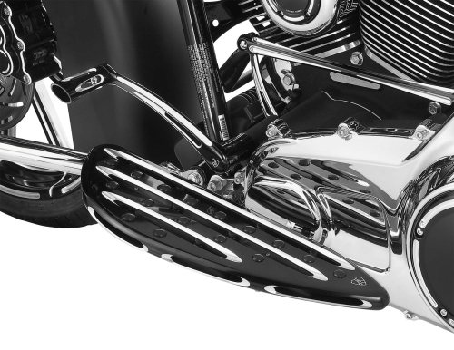 Arlen Ness - Arlen Ness Deep-Cut Driver Floorboard - Black - 410-003