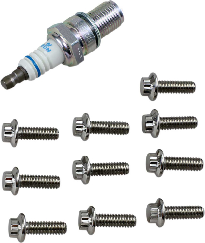 Diamond Engineering - Diamond Engineering 12-Point Stainless Steel Coarse Thread Bolt Refill Packs - 7/16in.-14 x 2 1/2in. - TC0724P-5