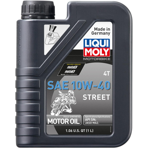 Liqui Moly - Liqui Moly 4T Synthetic Street Motor Oil - 10W-40 - 1L - 20054