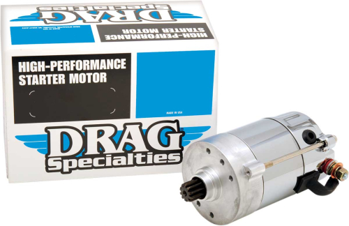 Drag Specialties - Drag Specialties High-Performance Starter Motor (Hitachi) - 1.4kw - Chrome - 80-1006