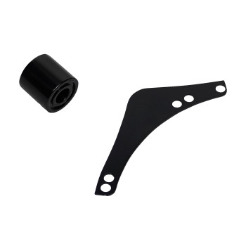 Arlen Ness - Arlen Ness Replacement Breather Bolt Cover Plate - Black - Left - 600-056