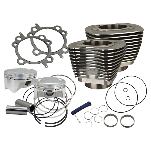 S&S Cycle - S&S Cycle 107in. Big Bore Kit - Black Powder-coat - 910-0500