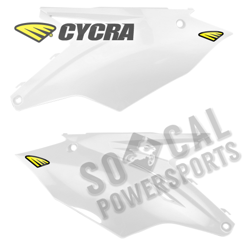 Cycra - Cycra Side Number Panels - White - 1CYC-2667-42