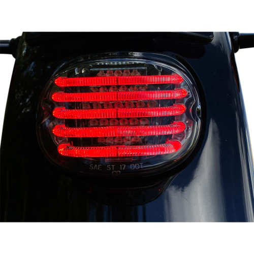 Custom Dynamics - Custom Dynamics Probeam Low Profile LED Taillights with Integrated Turn Signals - Top Window - Smoke Lens - PB-TL-INT-TW-S