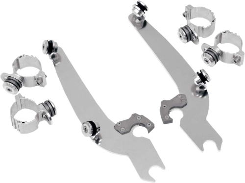 Memphis Shades - Memphis Shades Trigger-Lock Mount Kit for Sportshield Windshields - Polished - MEM8919