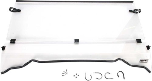 Moose Utility - Moose Utility Full Folding Windshield - LEMA100-0012