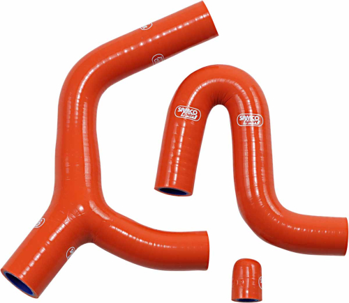 Moose Racing - Moose Racing Race Fit Radiator Hose Kit without Clamps - 3 - Orange - KTM-23-OR
