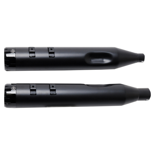 S&S Cycle - S&S Cycle MK45 4-1/2in. Performance Muffler - Black with Chrome Thruster End Caps - 550-0666