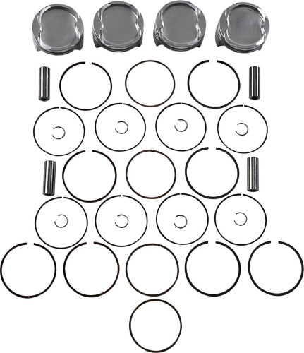 J.E. Pistons - J.E. Pistons FSR Piston Kit - Standard Bore 81.00mm, 9.0:1 Compression - 300270