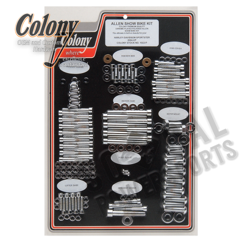 Colony - Colony Complete Motor Polished Socket-Head Bolt Kit - 1022-P