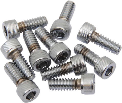 Drag Specialties - Drag Specialties #10 Fine and Coarse-Thread Knurled Socket-Head Bolts - 10-24 x 1/2in. - MPB192