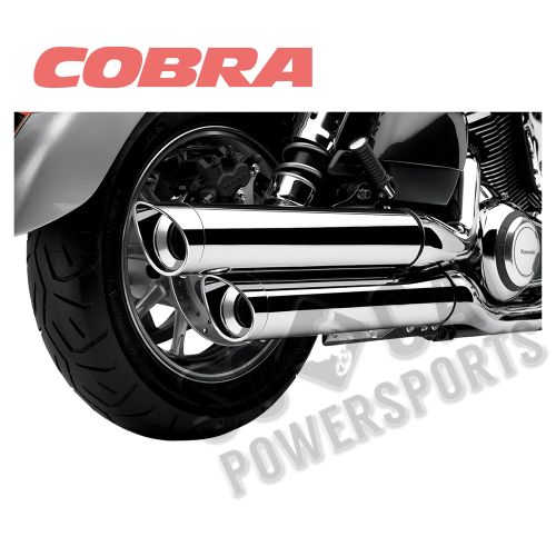 Cobra - Cobra Touring Muffler Slip-Ons - Billet Tips - 4225