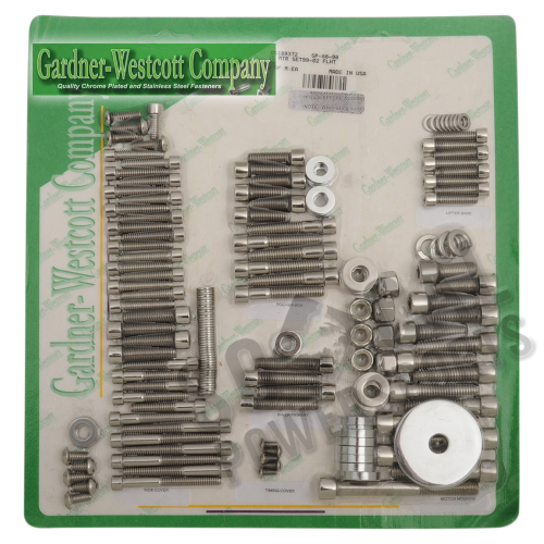Gardner-Westcott - Gardner-Westcott Motor Stainless Steel Socket-Head Bolt Kit - SP-88-98