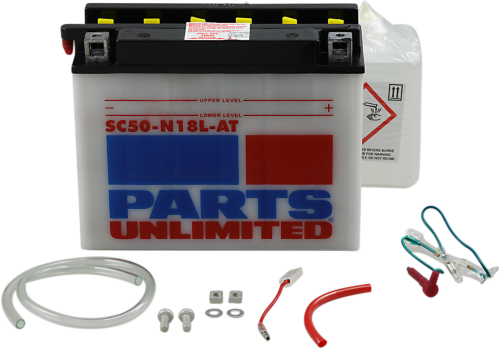 Parts Unlimited - Parts Unlimited 12V Heavy Duty Battery Kit - SC50-N18L-AT-FP