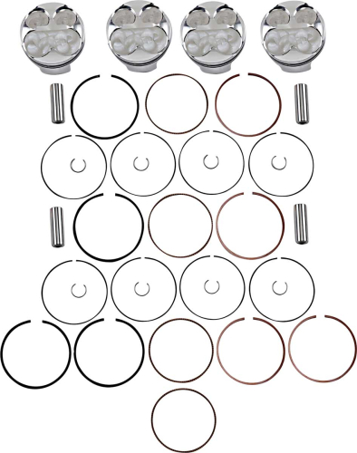 J.E. Pistons - J.E. Pistons FSR Piston Kit - 2.00mm Oversize to 69.00mm, 13.0:1 Compression - 255720